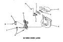 M110204 DOOR LATCH Diagram and Parts List for  Speed Queen Dishwasher