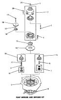 PUMP IMPELLER & DIFFUSER KIT Diagram and Parts List for  Speed Queen Dishwasher
