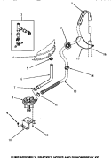 PUMP ASSY / BRKT / HOSES & SIPHON BREAK KIT Diagram and Parts List for  Amana Washer