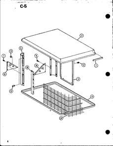 Diagram 1 Diagram and Parts List for ERHQ30-W01A P67845-3C Amana Air Conditioner