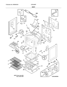 Body Diagram and Parts List for  Crosley Range