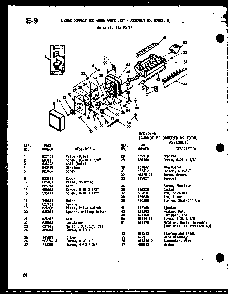 8 Cube Compact Ice Maker Diagram and Parts List for ESBFC16D-C-P60235-23WC  Amana Refrigerator