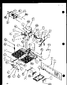 Section 21 Diagram and Parts List for SL22JB-P1116005W  Amana Refrigerator