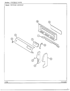 Part Location Diagram of 74003862 Whirlpool *NLA*F*PANEL CONTROL (BLK)