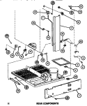 REAR COMPONENTS Diagram and Parts List for TM516G1 P7655601W Amana Refrigerator