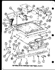 Section 20 Diagram and Parts List for CIC-4H-P7621308W  Amana Refrigerator