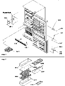 Door Handles & Accessories Diagram and Parts List for BX20S5W-P1196507WW  Amana Refrigerator