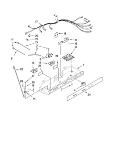 Control Parts Diagram and Parts List for MSD2274VEM01  Maytag Refrigerator