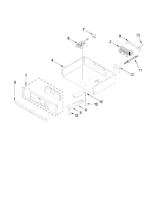 Control Panel Parts Diagram and Parts List for MEW6530DDW20  Maytag Wall Oven
