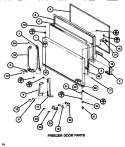 Part Location Diagram of D7728232 Whirlpool DOOR FR W TR20H