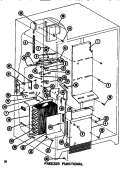 FUNCTIONAL PARTS (FZ) Diagram and Parts List for SDI525F1 P7540016W Amana Refrigerator
