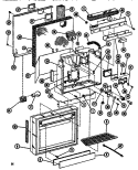 Page 10 Diagram and Parts List for SDI525F1 P7540016W Amana Refrigerator
