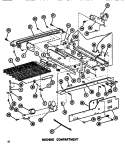 MACHINE COMPARTMENT Diagram and Parts List for SDI525F1 P7642501W Amana Refrigerator