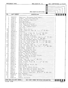 Unit Compartment And System Page 2 Diagram and Parts List for  Admiral Refrigerator