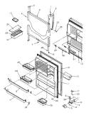 REF DOOR Diagram and Parts List for P1194502W W Amana Refrigerator