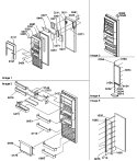 REF DOOR Diagram and Parts List for P1190602W W Amana Refrigerator