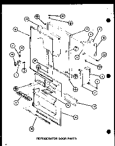 Section 18 Diagram and Parts List for CIC-4H-P7621308W  Amana Refrigerator