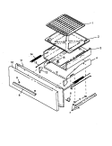 BROILER DRAWER ASSY Diagram and Parts List for RLN385UL P1143501N L Amana Range