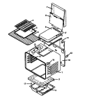 OVEN, ULTRA RAY BROILER Diagram and Parts List for RSF3410W P1141257N Amana Range