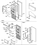 REF DOOR Diagram and Parts List for SRD325S5E P1307202W E Amana Refrigerator