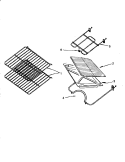 OVEN COMPONENTS Diagram and Parts List for EHS2672W P1136302N W Amana Range