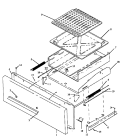 BROILER COMPONENTS Diagram and Parts List for RBK26AA093M P1143034N W Amana Range