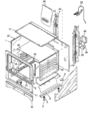 CABINET ASSY Diagram and Parts List for SBK24AA P1142779N L Amana Range