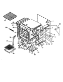CABINET, LOWER Diagram and Parts List for AO27DGK P1132515N K Amana Range