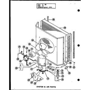 System & Air Parts 6 Diagram and Parts List for EG25,12-1 P54688-9C Amana Air Conditioner