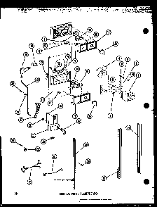 Control Parts Diagram and Parts List for ESR16B-P60303-79W  Amana Refrigerator