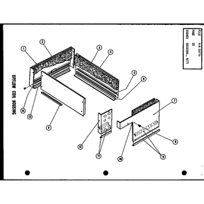 Upflow Coil Housing Diagram and Parts List for EA48XH P52799-5C Amana Air Conditioner