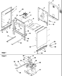 CABINET Diagram and Parts List for ART6110W P1143429N W Amana Range