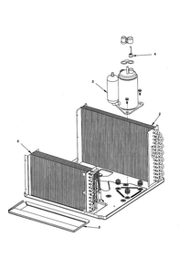 Compressor Assembly Diagram and Parts List for RC08090A1D PRC08090A1DB Amana Air Conditioner