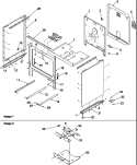 CABINET Diagram and Parts List for ART6610LL P1143470NLL Amana Range
