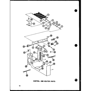 Control And Heater Parts 2 Diagram and Parts List for EBAH,BAH35 P55895-2 Amana Air Conditioner