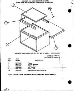 (d6772101/p6772101c) (d6772401/p6772401c) Diagram and Parts List for D6777001 P6777001 Amana Air Conditioner