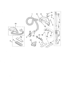 Part Location Diagram of KC99PBZTZV06 Maytag Vacuum lower wand