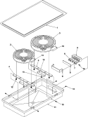 ACT100 (Ribbon Radiant, 6`` / 8``) Diagram and Parts List for P1133381NE Amana Cooktop