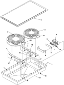ACT110 (Ribbon Radiant, 8`` / 6``) Diagram and Parts List for P1133381NE Amana Cooktop