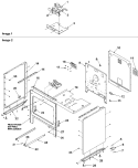 Cabinet Diagram and Parts List for ARTC8600WW P1143819NWW Amana Range