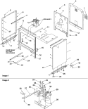 Cabinet Diagram and Parts List for CST6003W P1143840N W Amana Range
