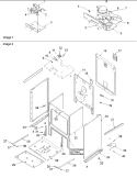 Cabinet Diagram and Parts List for ARTS6650WW P1130678NWW Amana Range
