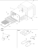 Cavity Diagram and Parts List for CSR6203W P1143839N W Amana Range