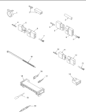 TERMINALS AND MOTOR CONNECTION BLOCK Diagram and Parts List for PLEA30AW Amana Dryer
