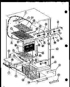 Freezer Accessories Diagram and Parts List for SLDI25GL-P7642105WL  Amana Refrigerator