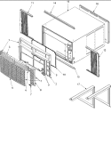Outer Case Assy Diagram and Parts List for RC14010C2D  Amana Air Conditioner