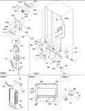 Drain, Rollers & Evap Assy Diagram and Parts List for DRS2662AC PDRS2662AC0 Amana Refrigerator
