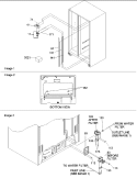 Water Filter Assy Diagram and Parts List for DRS2662AC PDRS2662AC0 Amana Refrigerator