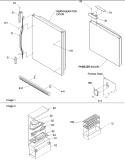 Door Handles & Accessories Diagram and Parts List for BR22VE P1325015W B Amana Refrigerator