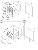 Door Assy Diagram and Parts List for BR22VE P1325015W B Amana Refrigerator